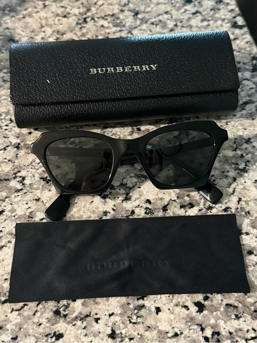 Women’s Black Square Burberry Sunglasses